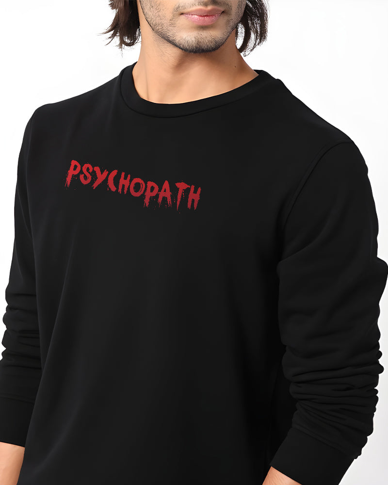 PENGUIN PSYCHOPATH CLAPPING BLACK SWEATSHIRT