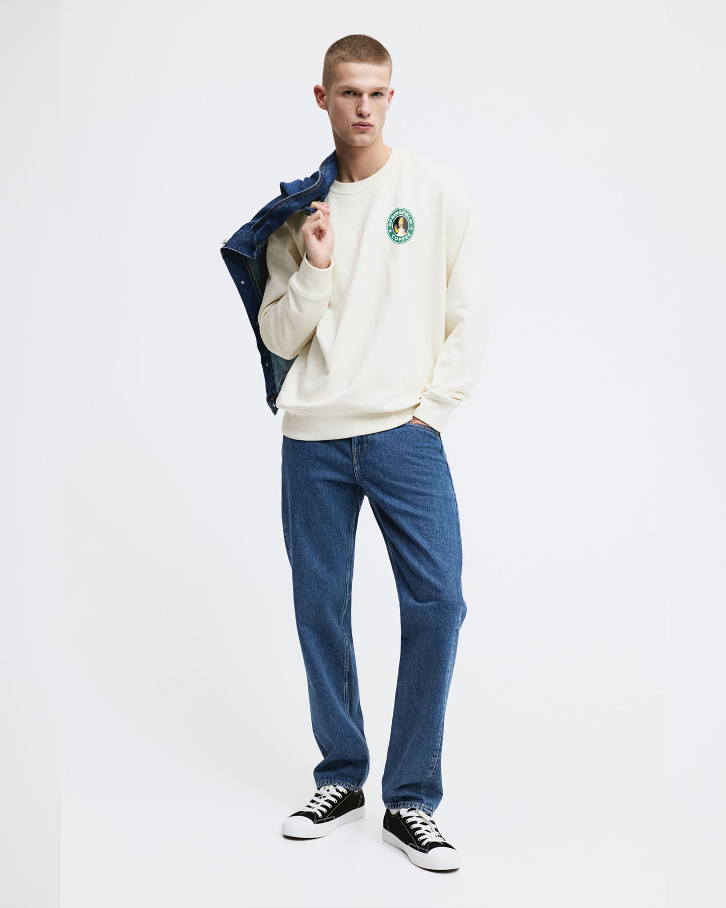 STARBUCKS WHITE REGULAR SWEATSHIRT