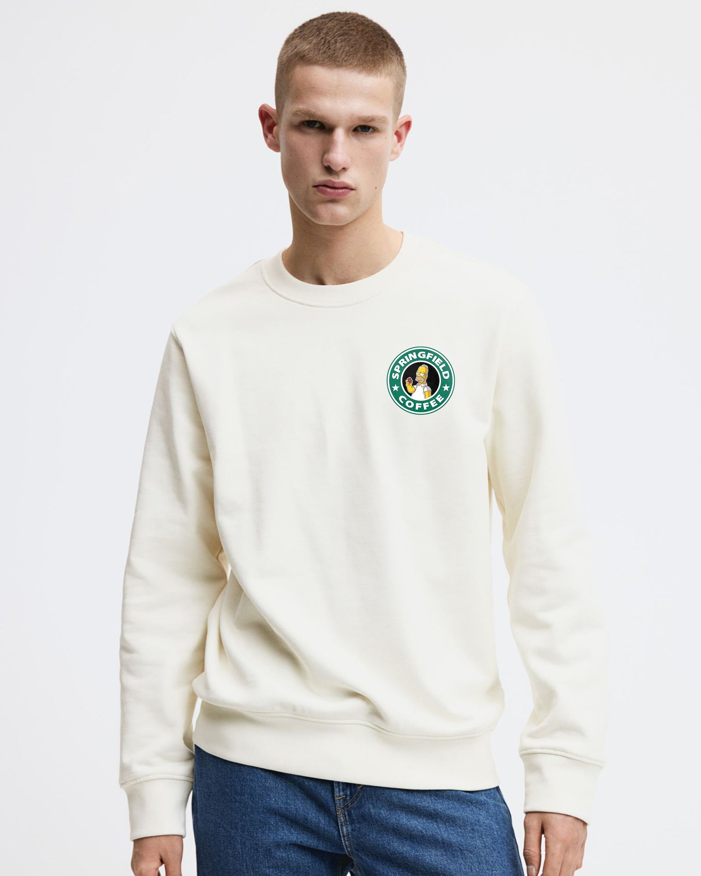 STARBUCKS WHITE REGULAR SWEATSHIRT