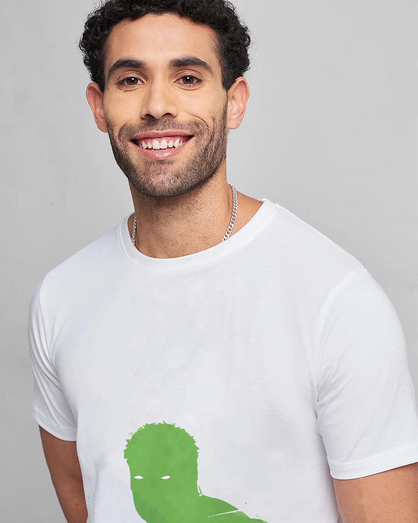 Hulk White Cotton | Regular Fit Tee