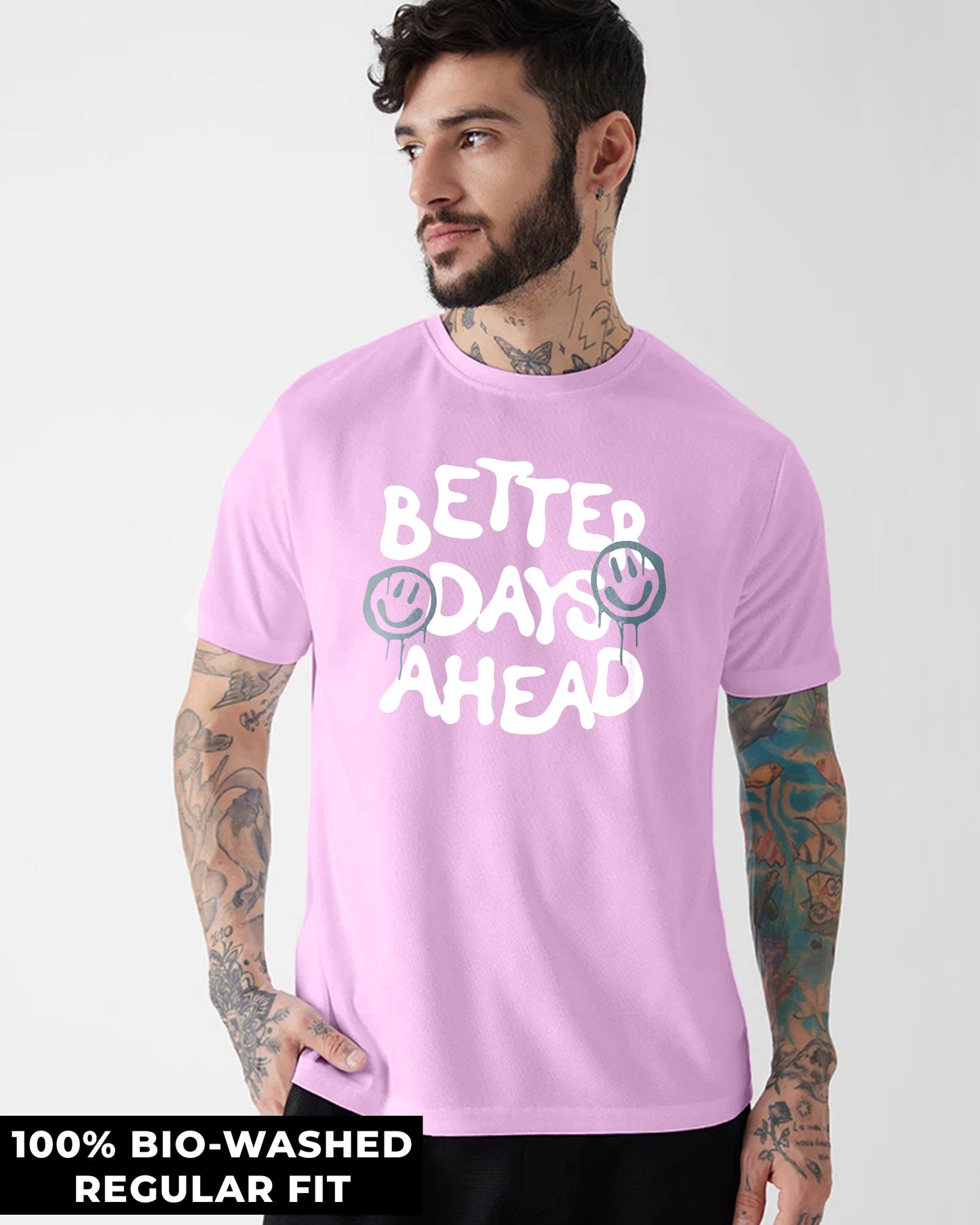 Better Days Ahead Lavender Regular T-shirt