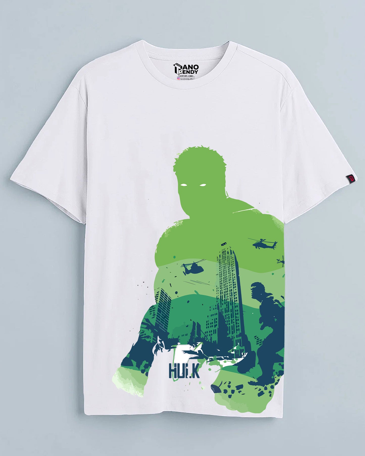 Hulk White Cotton | Regular Fit Tee