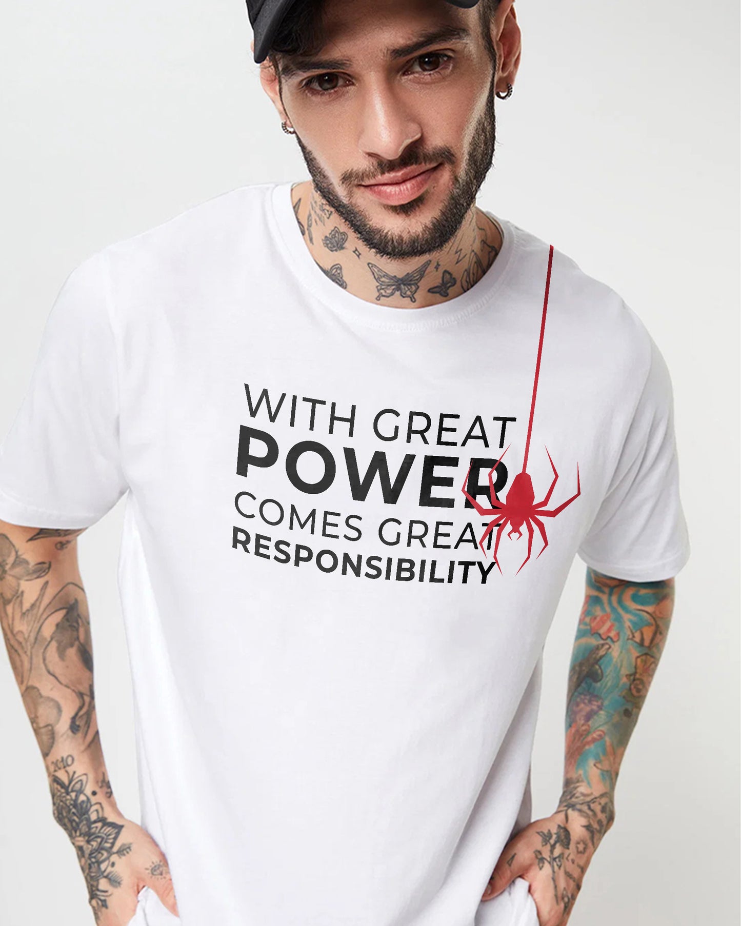 SPIDER-MAN POWER REGULAR WHITE T-SHIRT