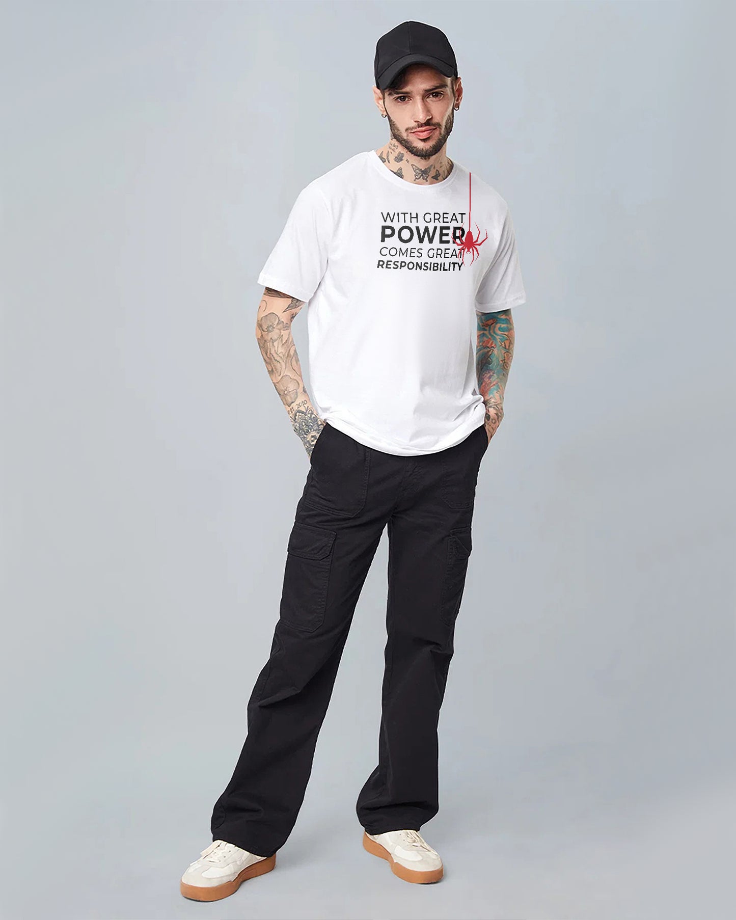 SPIDER-MAN POWER REGULAR WHITE T-SHIRT