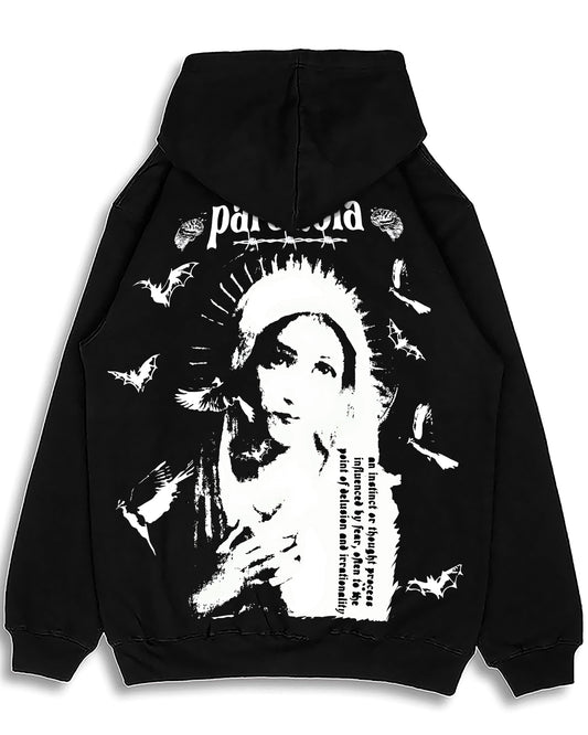 PARANOIA NIGHT MOTHER BLACK HOODIE